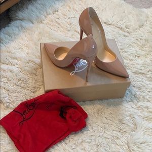 Christian Louboutin So Kate Nude Patent